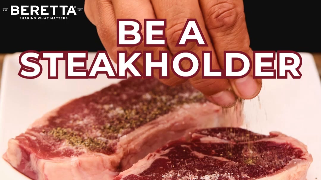 Beretta Farms Facebook ad: A Steak Worth Holding.