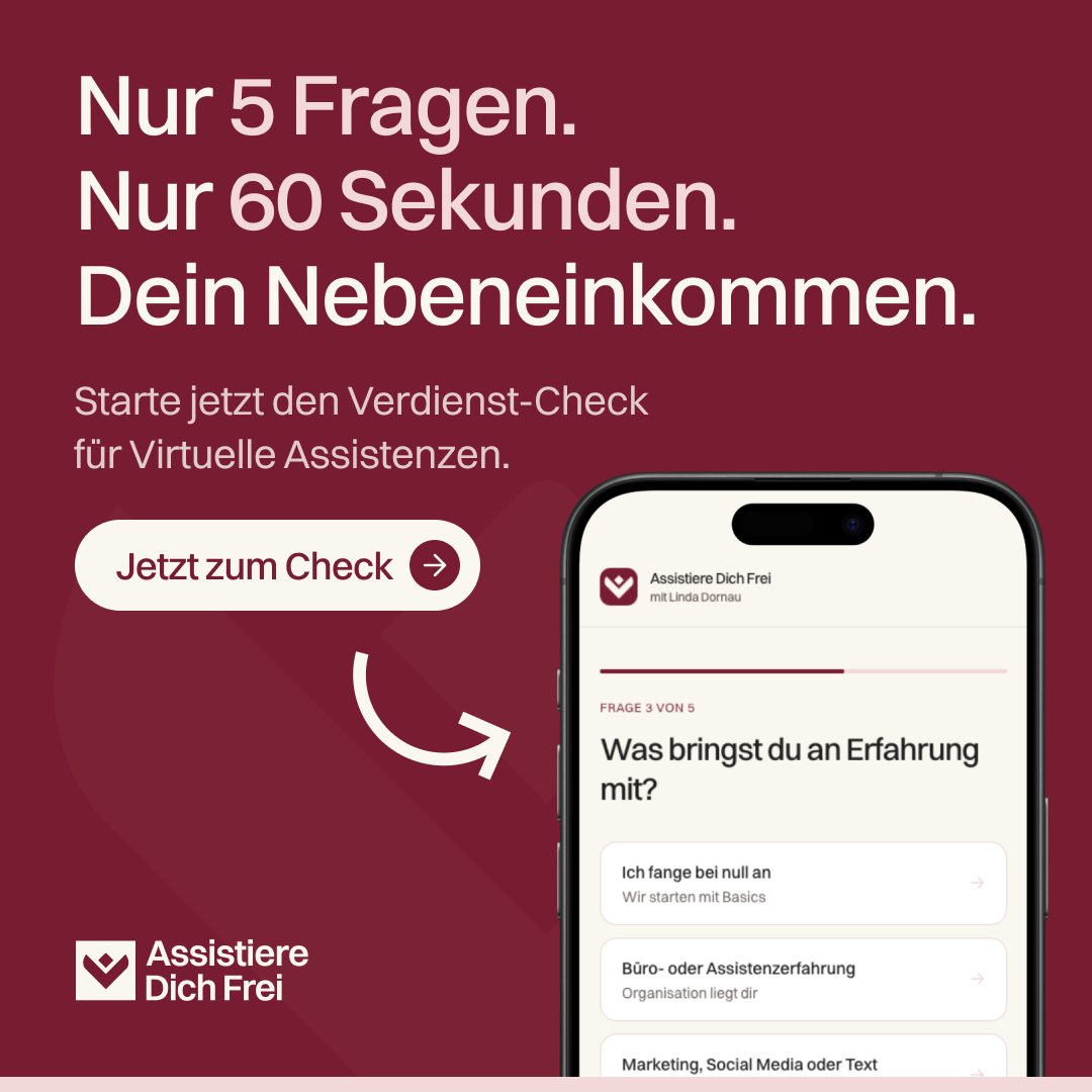 Linda Dornau - Assistiere dich frei Facebook ad: Der VA-Verdienstcheck