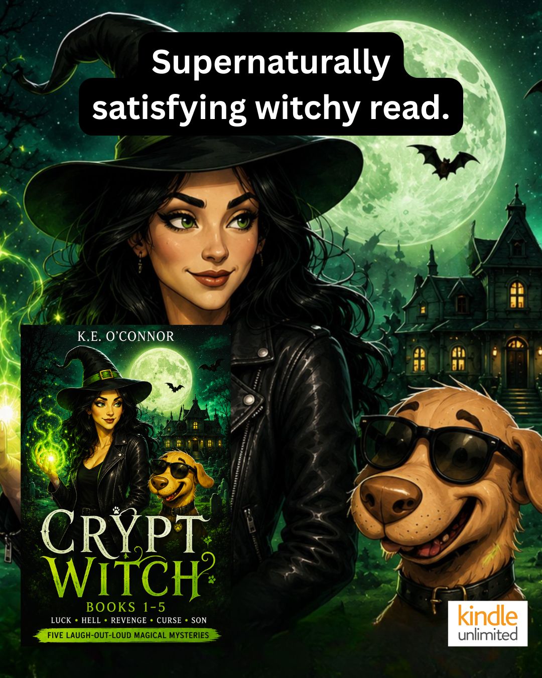 K.E. O'Connor Facebook ad: A paranormal cozy mystery you won't put down