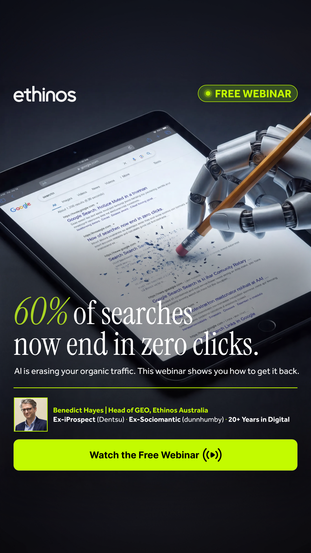Ethinos Facebook ad