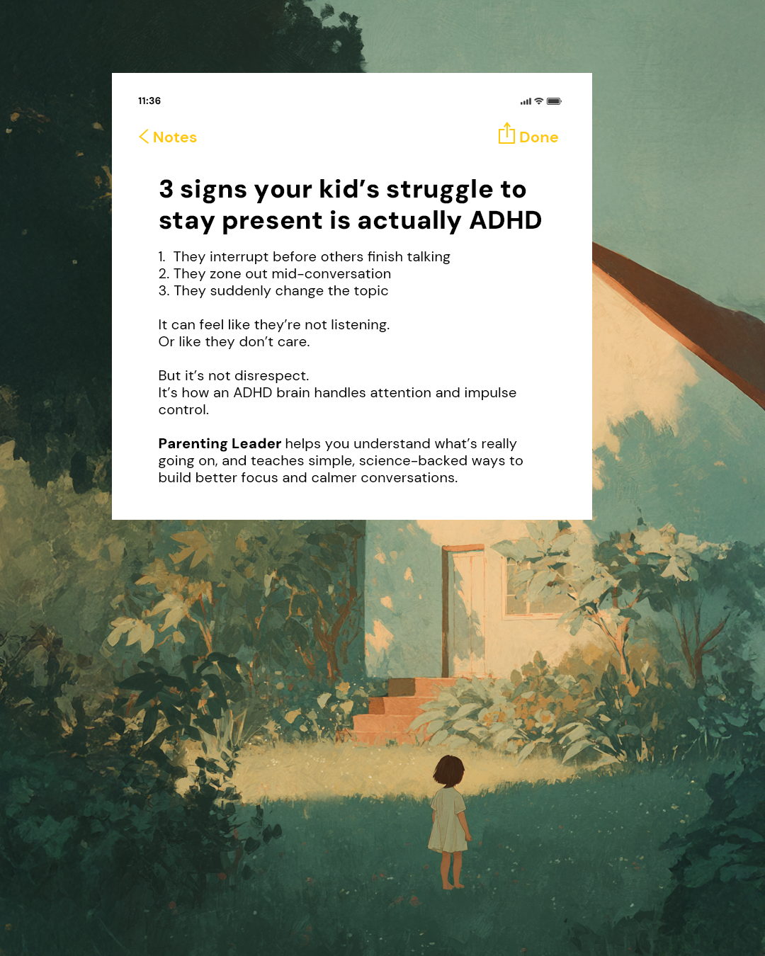 Parenting Leader Facebook ad