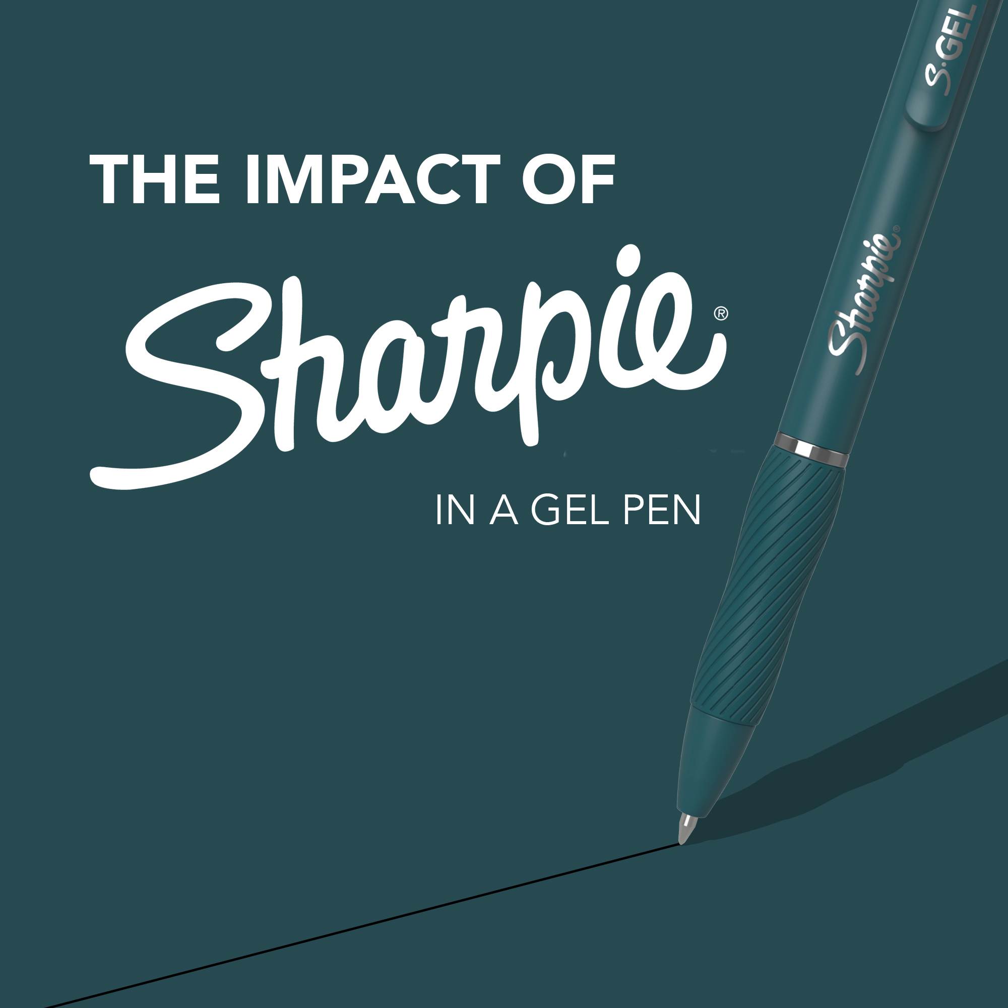 Sharpie Facebook ad: Sharpie S-Gel: no smear, no smudge, no bleed…