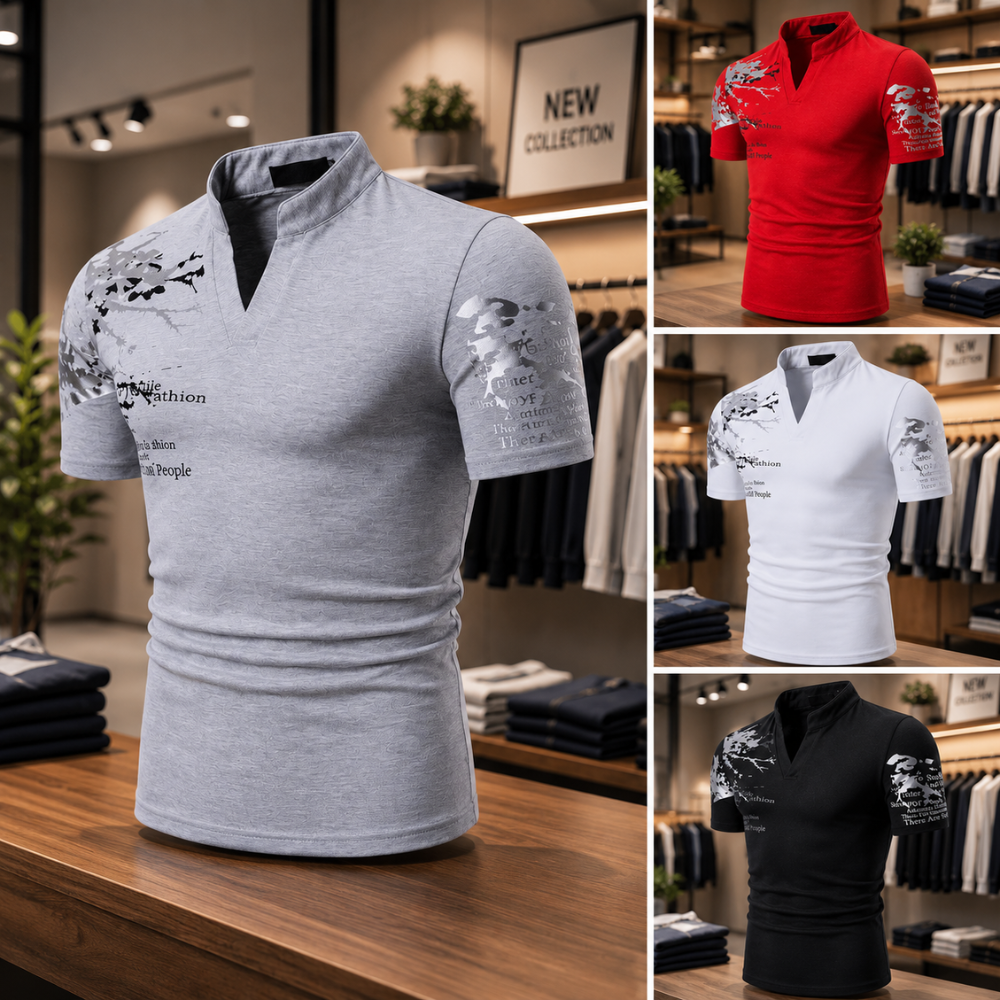 Novira London Facebook ad: Samuel | Bold Style Men's Polo Shirt