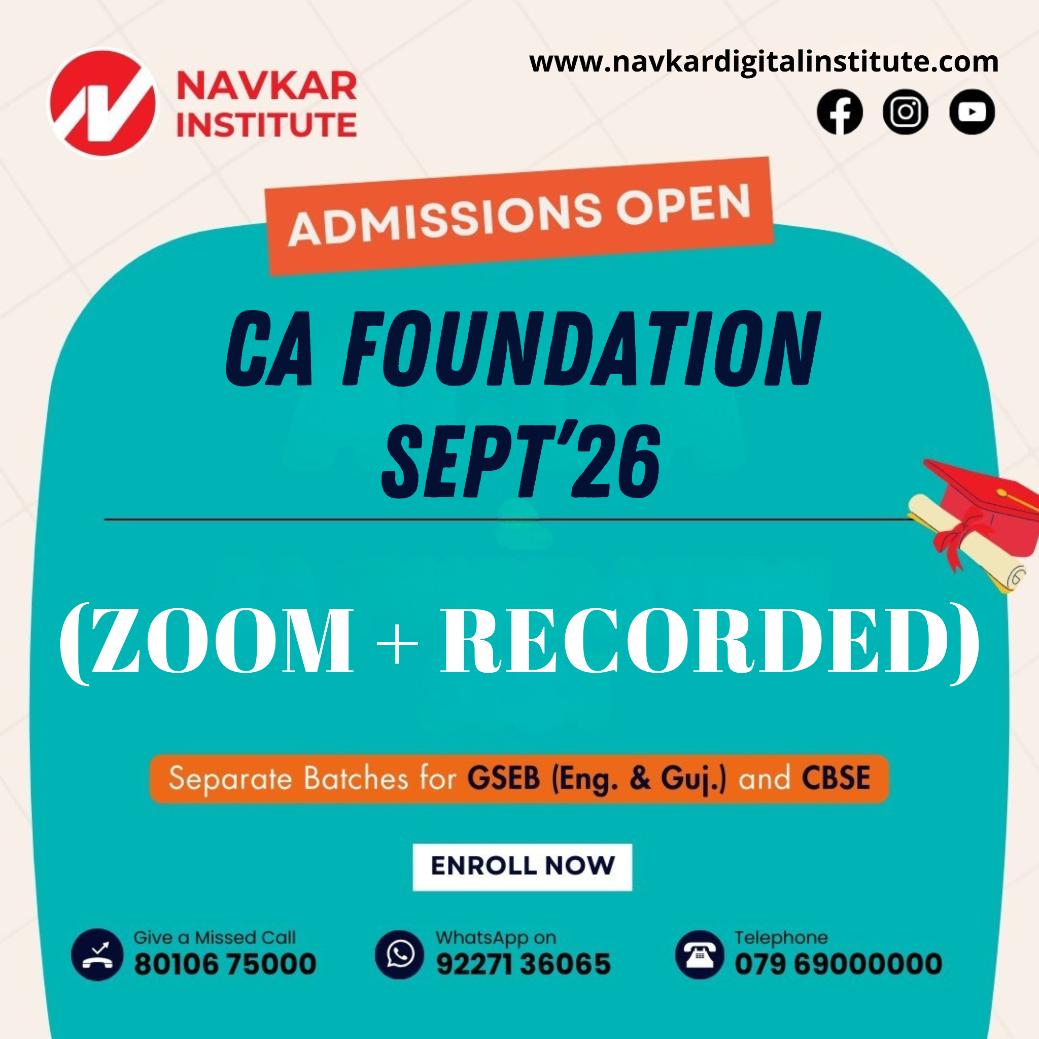 Navkar Institute Facebook ad