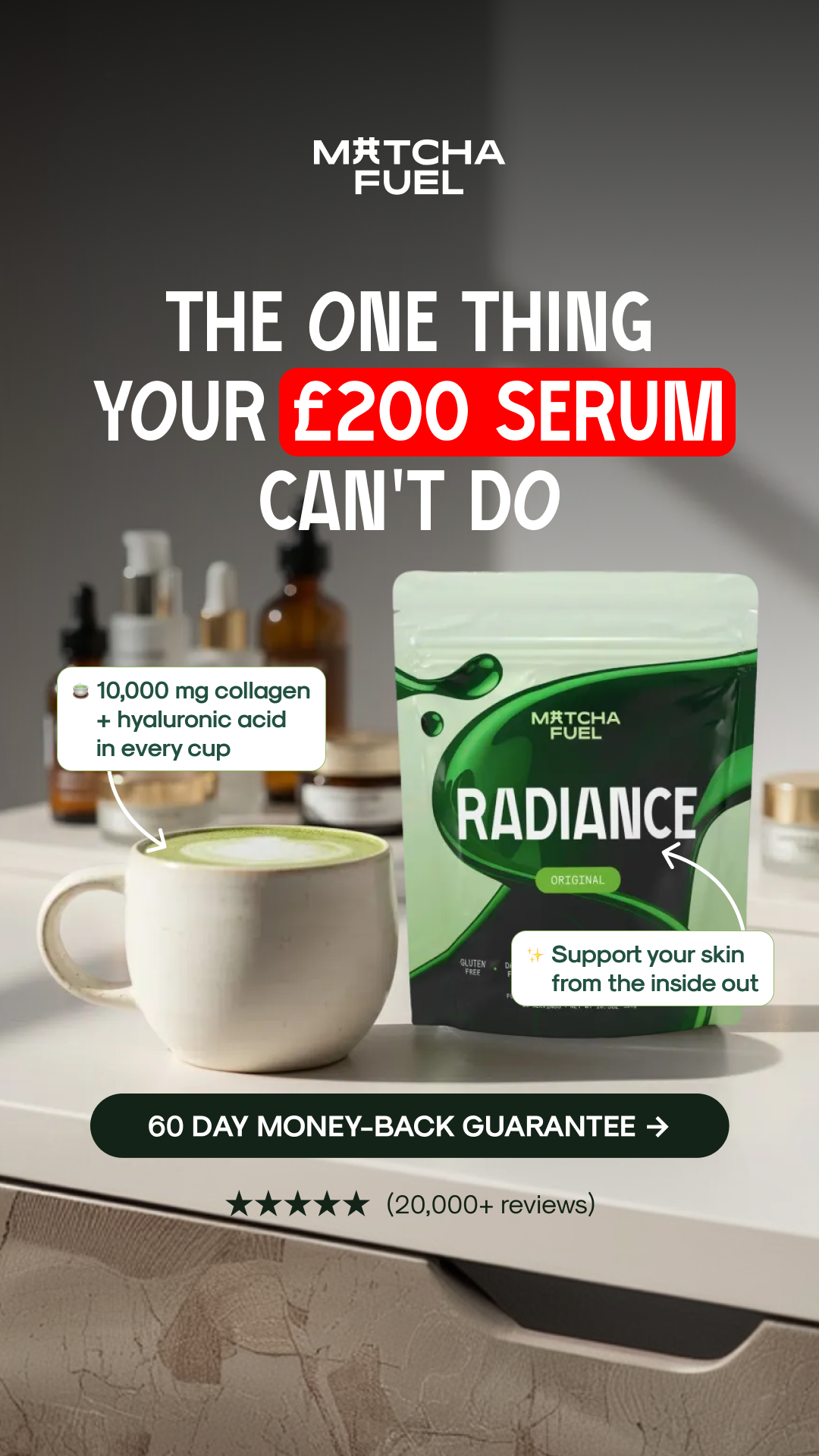 Matcha Fuel Facebook ad