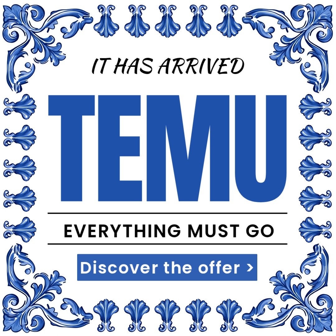 Temu Portugal Facebook ad