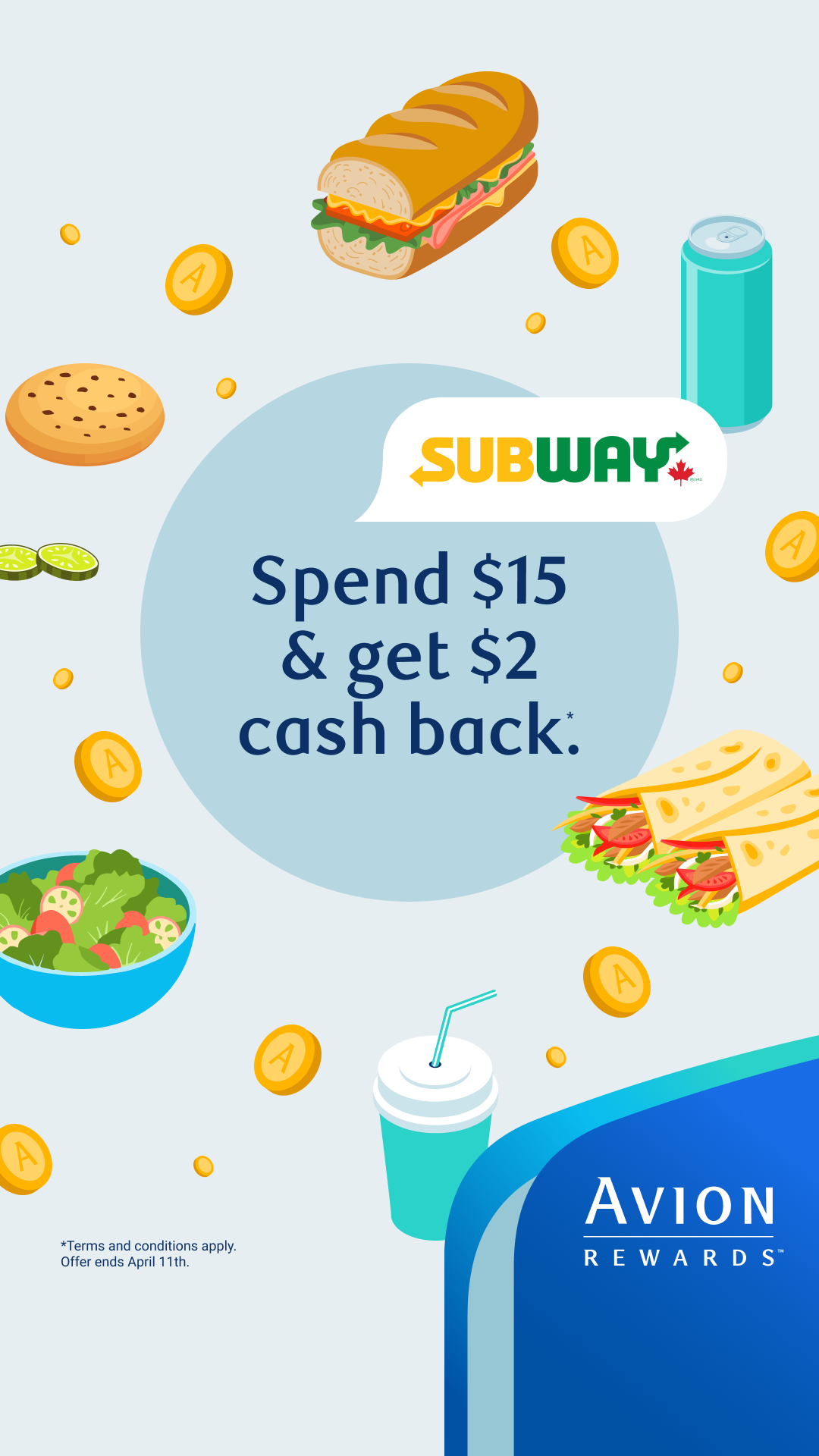 Avion Rewards Facebook ad