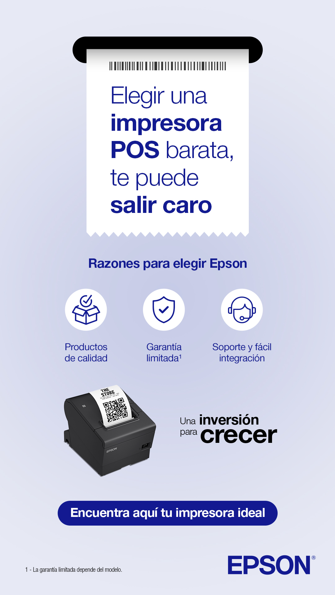 Epson Facebook ad: Impresoras POS Epson