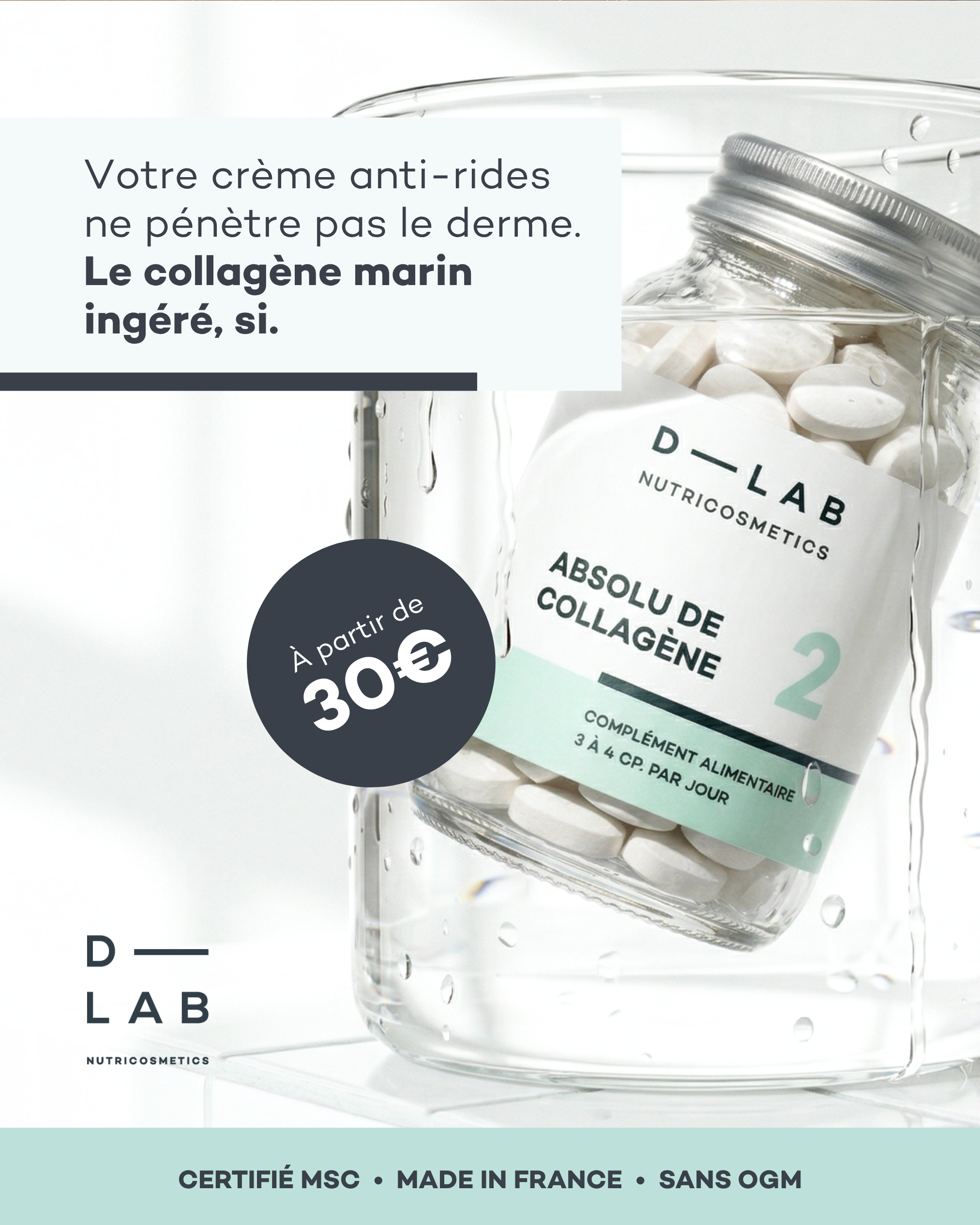 D-LAB NUTRICOSMETICS Facebook ad