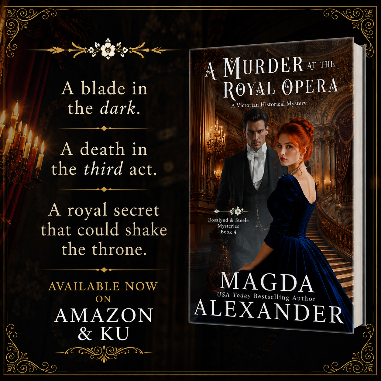 Magda Alexander Facebook ad: Readers Love the Latest Rosalynd and Steele Mystery!