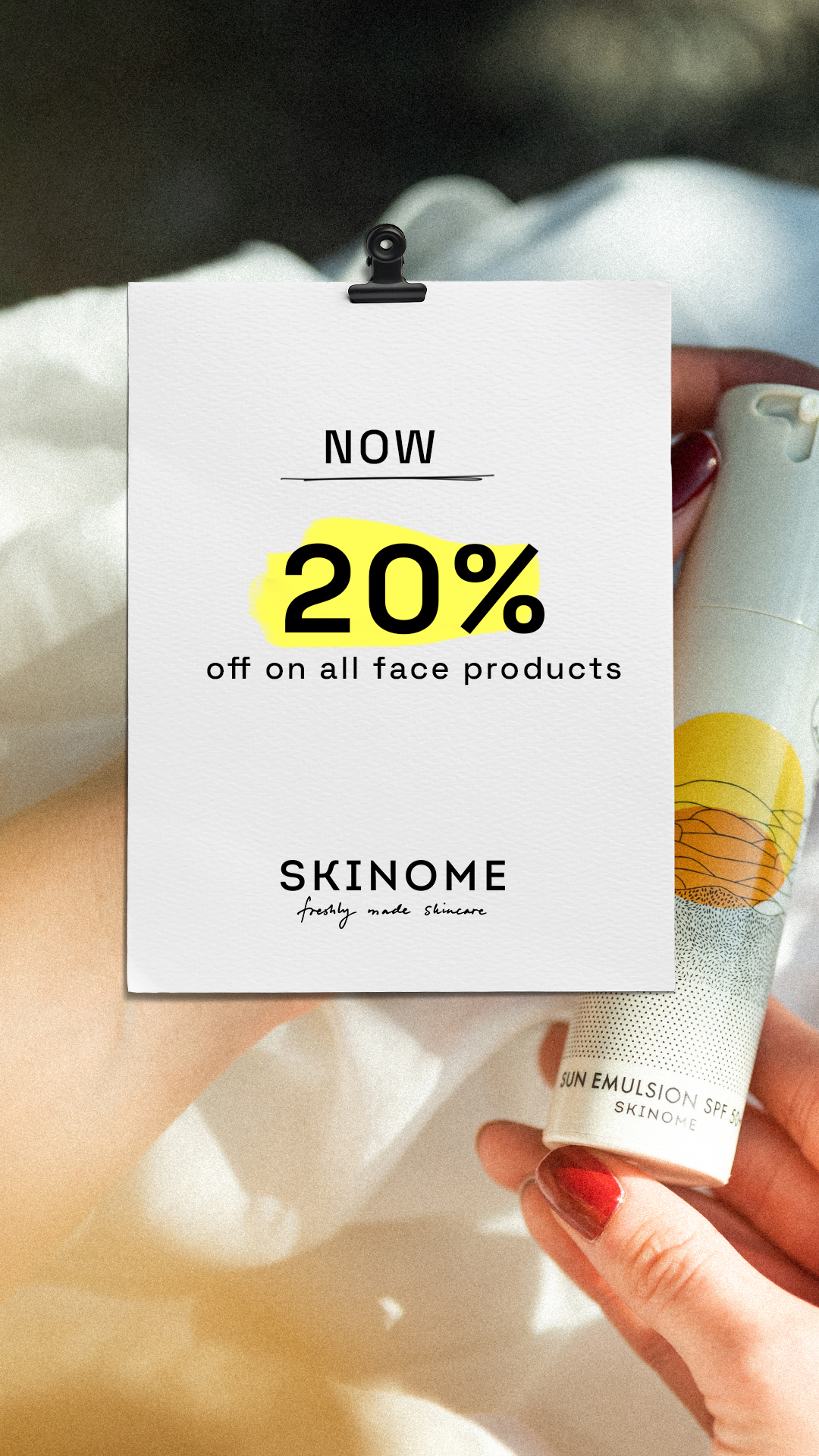 Skinome Facebook ad