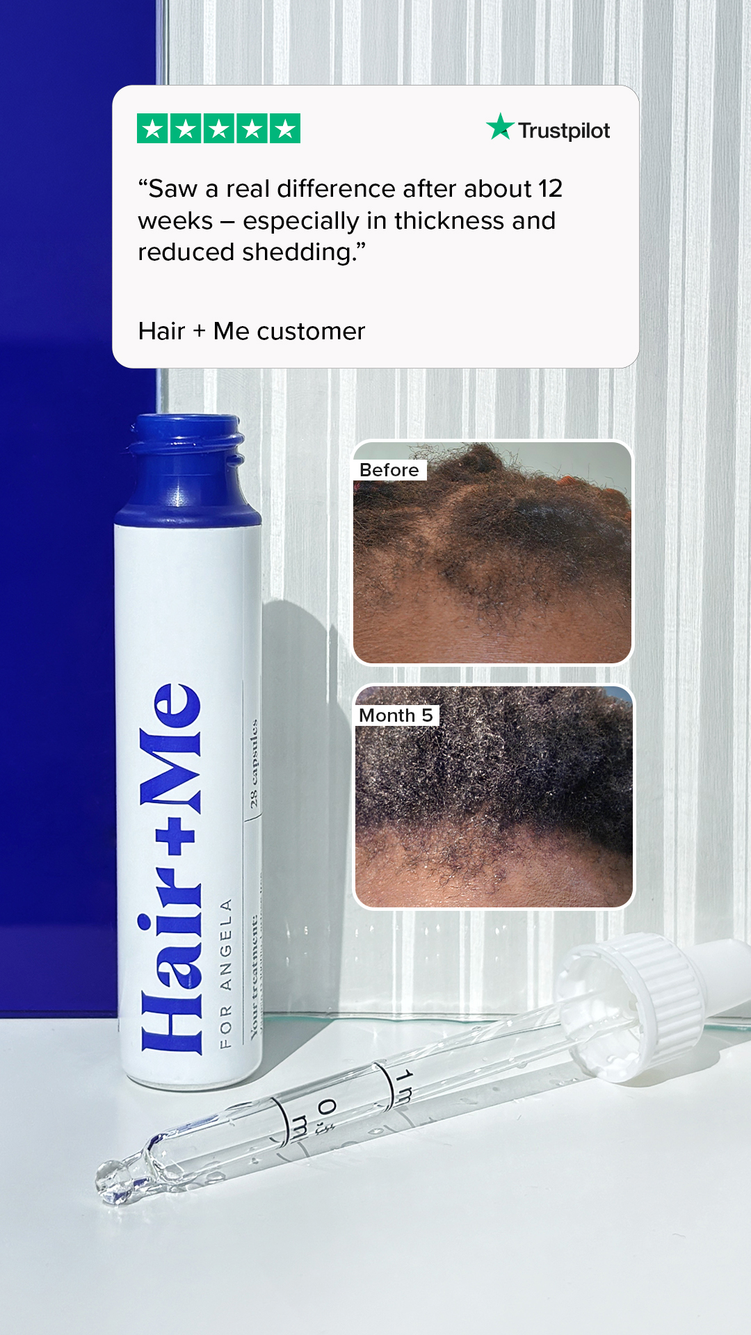 Hair + Me Facebook ad