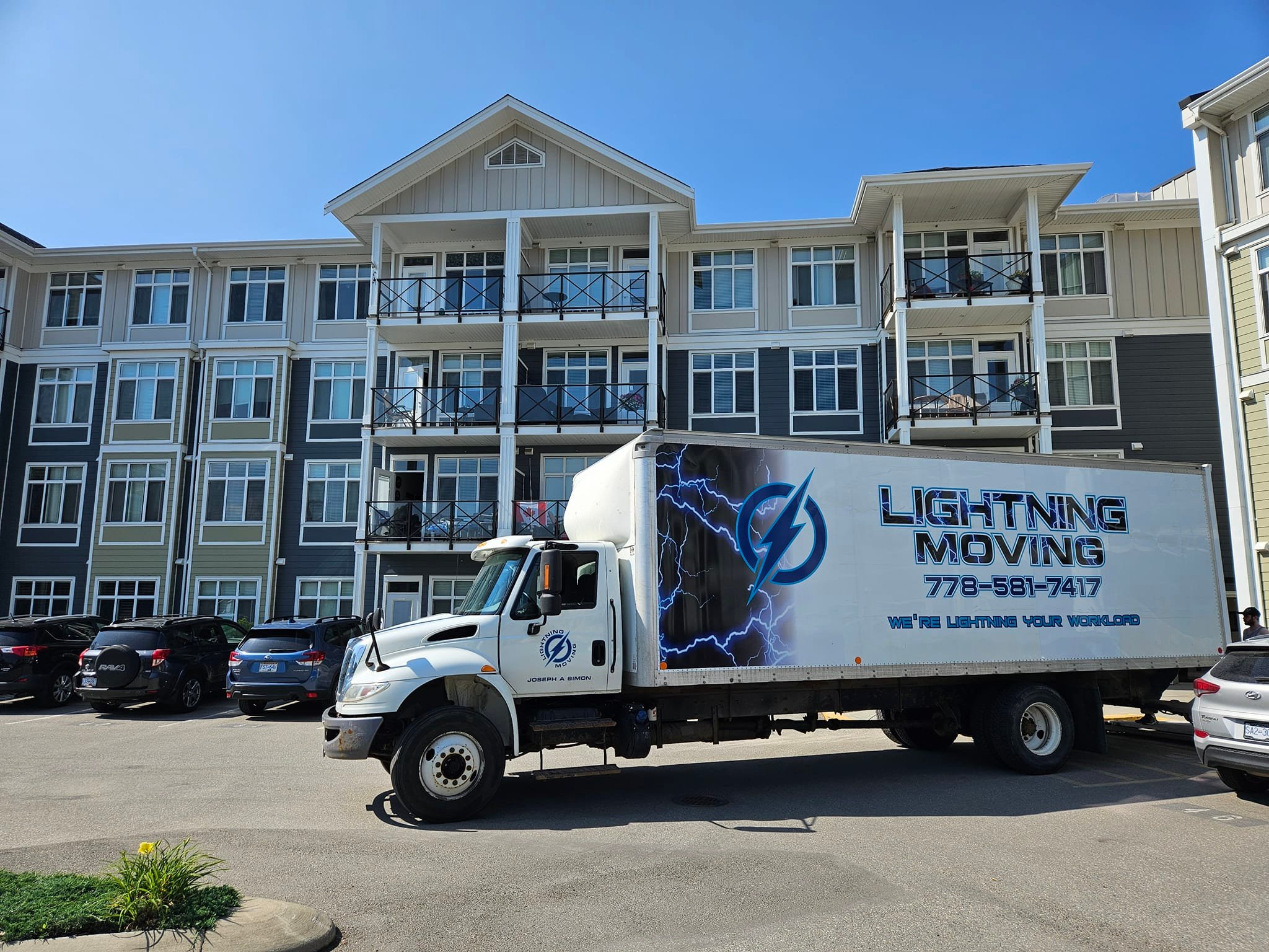 Lightning Moving Kamloops Facebook ad: Moving your items from A to B safely.