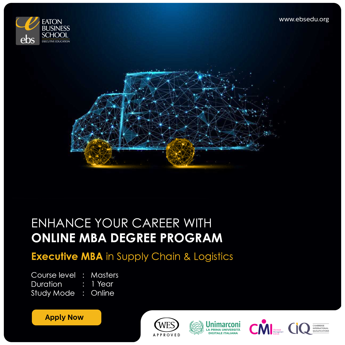 Eaton Business School Facebook ad