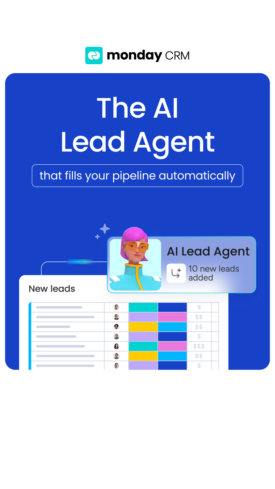 monday CRM Facebook ad