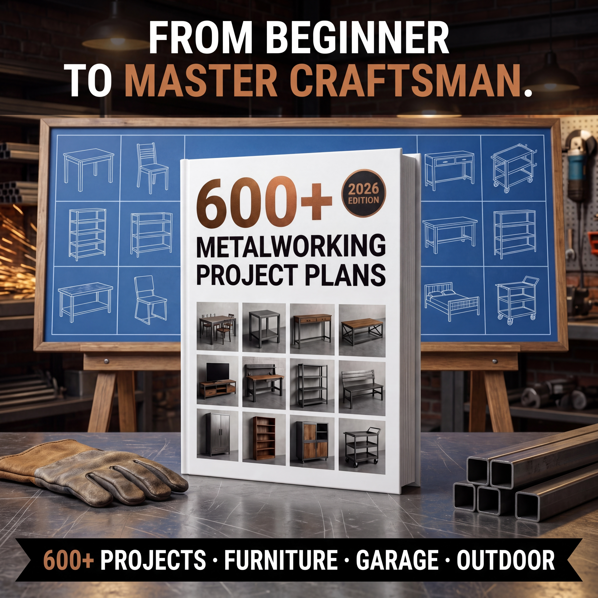 Master Crafts DIY Facebook ad: Build Metal Furniture That Lasts