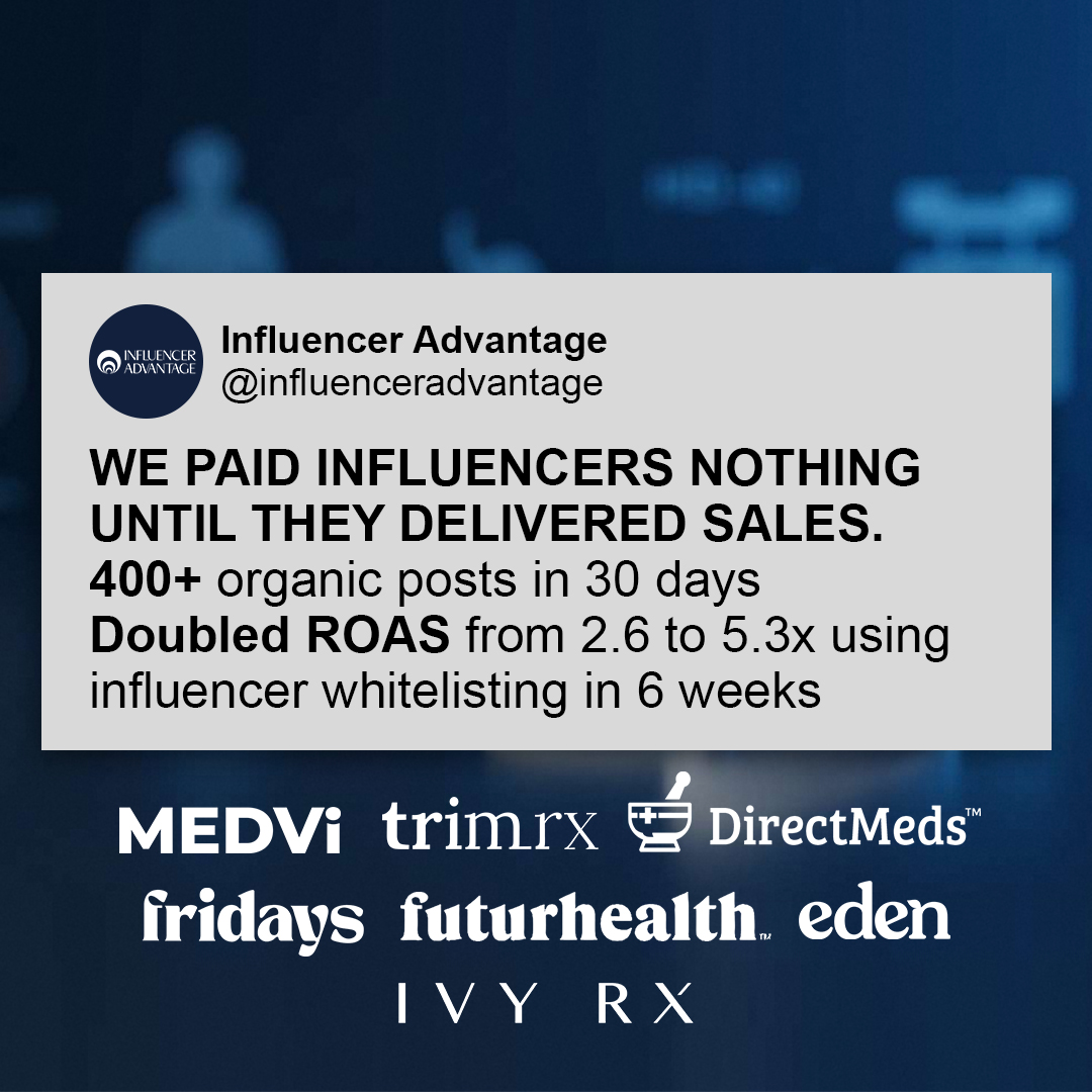 Influencer Advantage Facebook ad