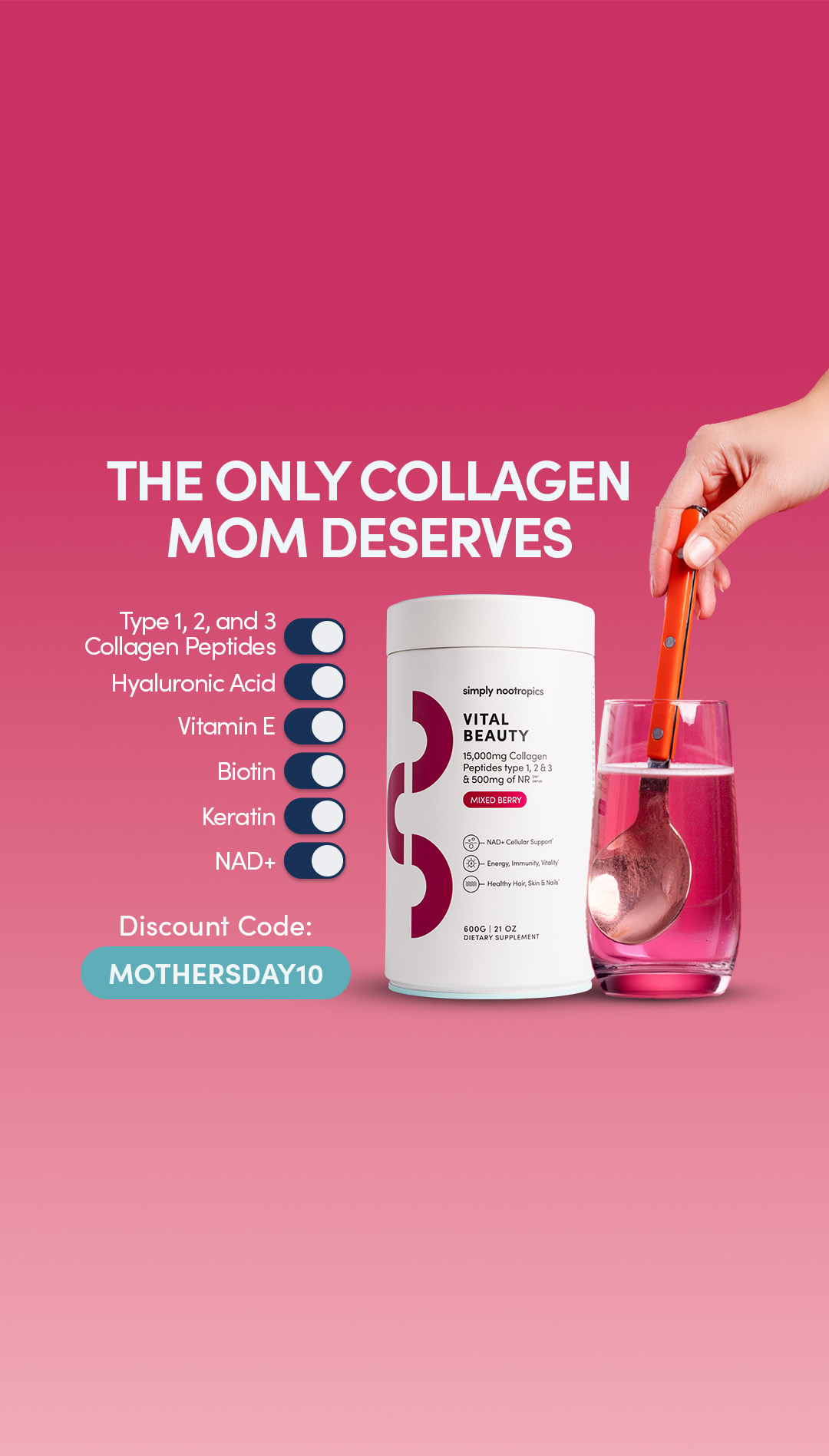 Simply Nootropics Facebook ad