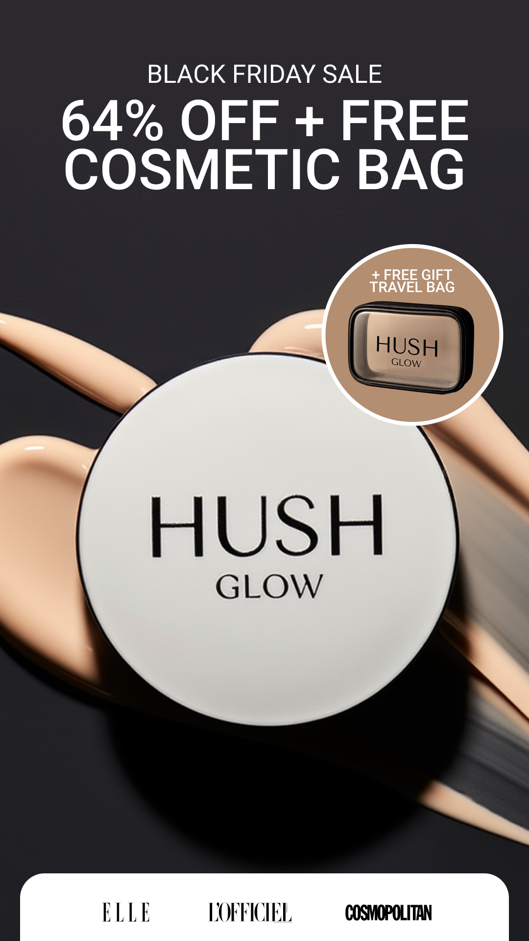 Hush Glow Facebook ad
