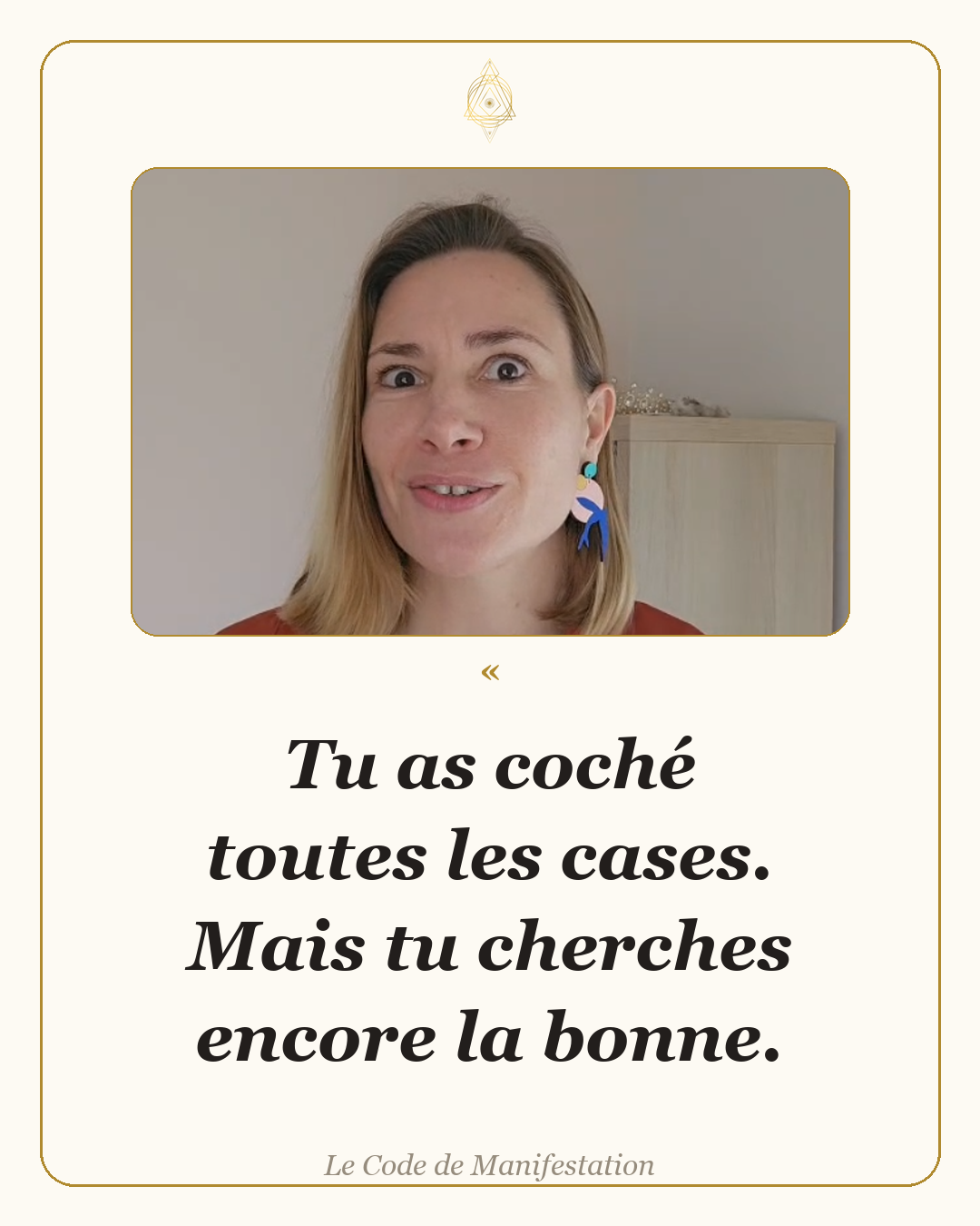 Mathilde Rebérat - La Voie de l'Évidence Facebook ad: Ton Code de Manifestation, écrit pour toi
