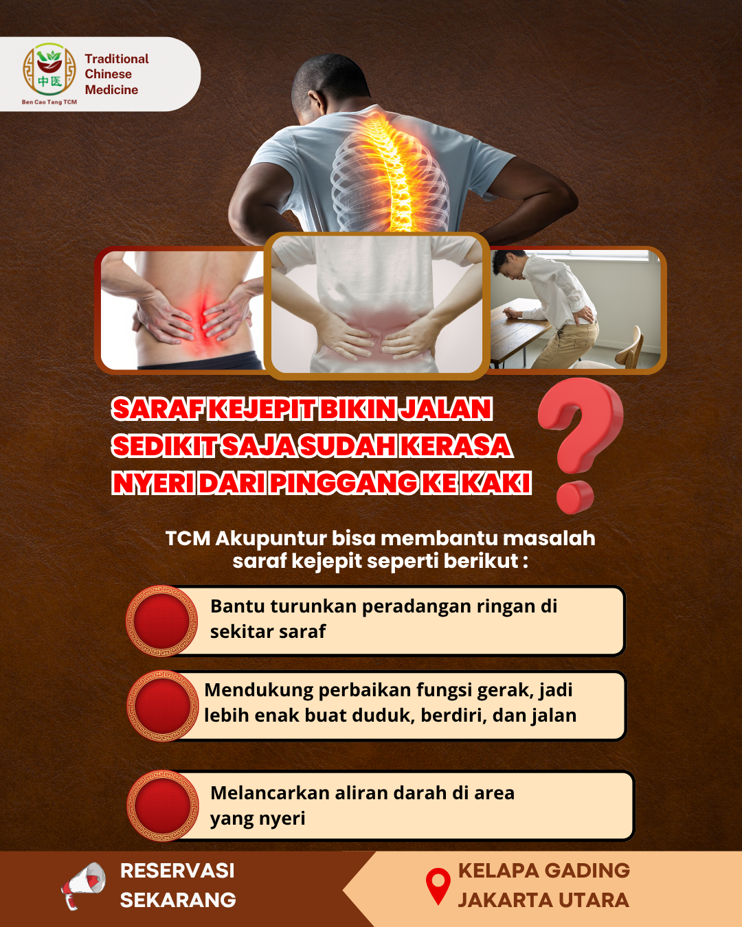 Ben Cao Tang Traditional Chinese Wellness Facebook ad: Sembuhkan Saraf Kejepit Tanpa Operasi