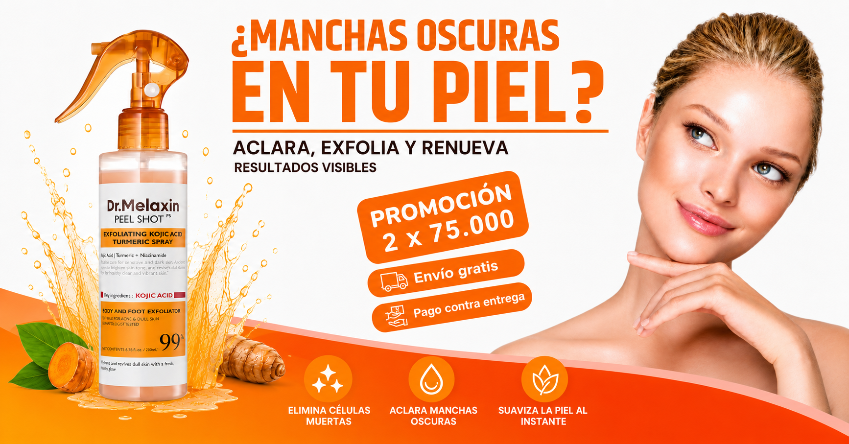 DropiMarket Facebook ad: ¡Pide hoy y transforma tu rutina facial!