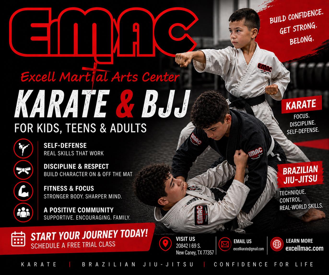 Excell Martial Arts Center Facebook ad: Need a summer activity to keep your children…
