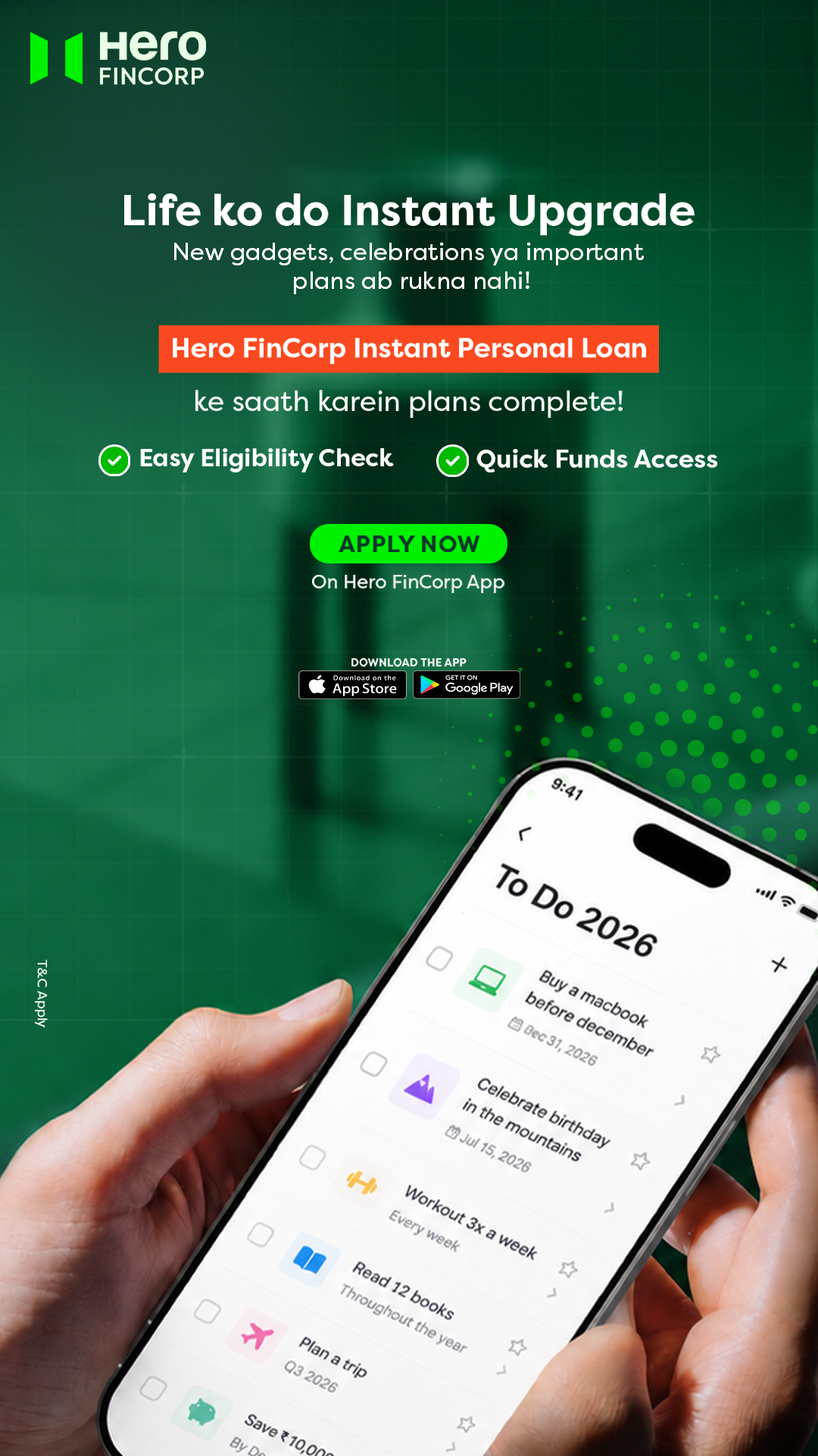 Hero FinCorp Facebook ad
