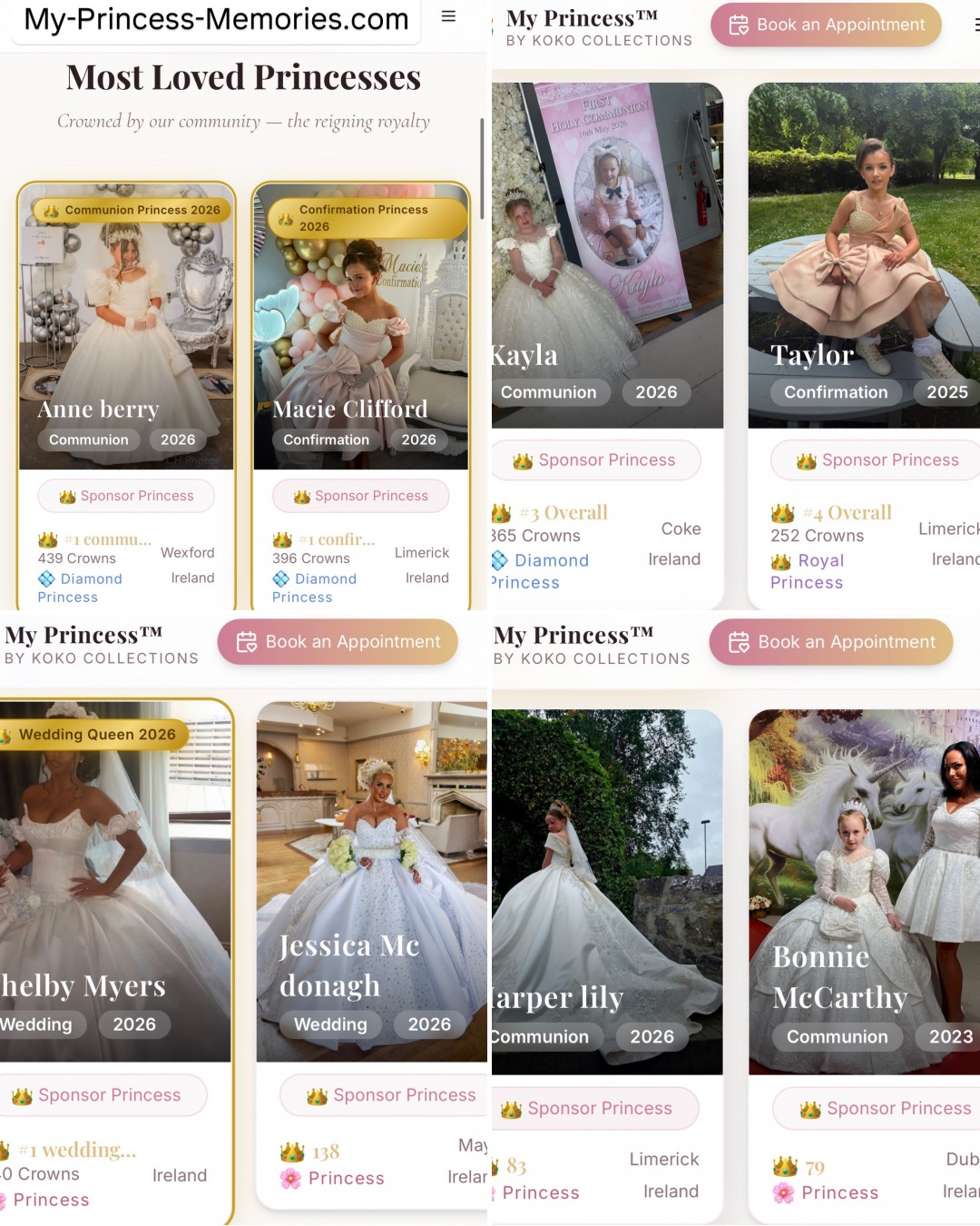 KoKo Collections t/a My Princess Facebook ad: Most Loved Princesses
