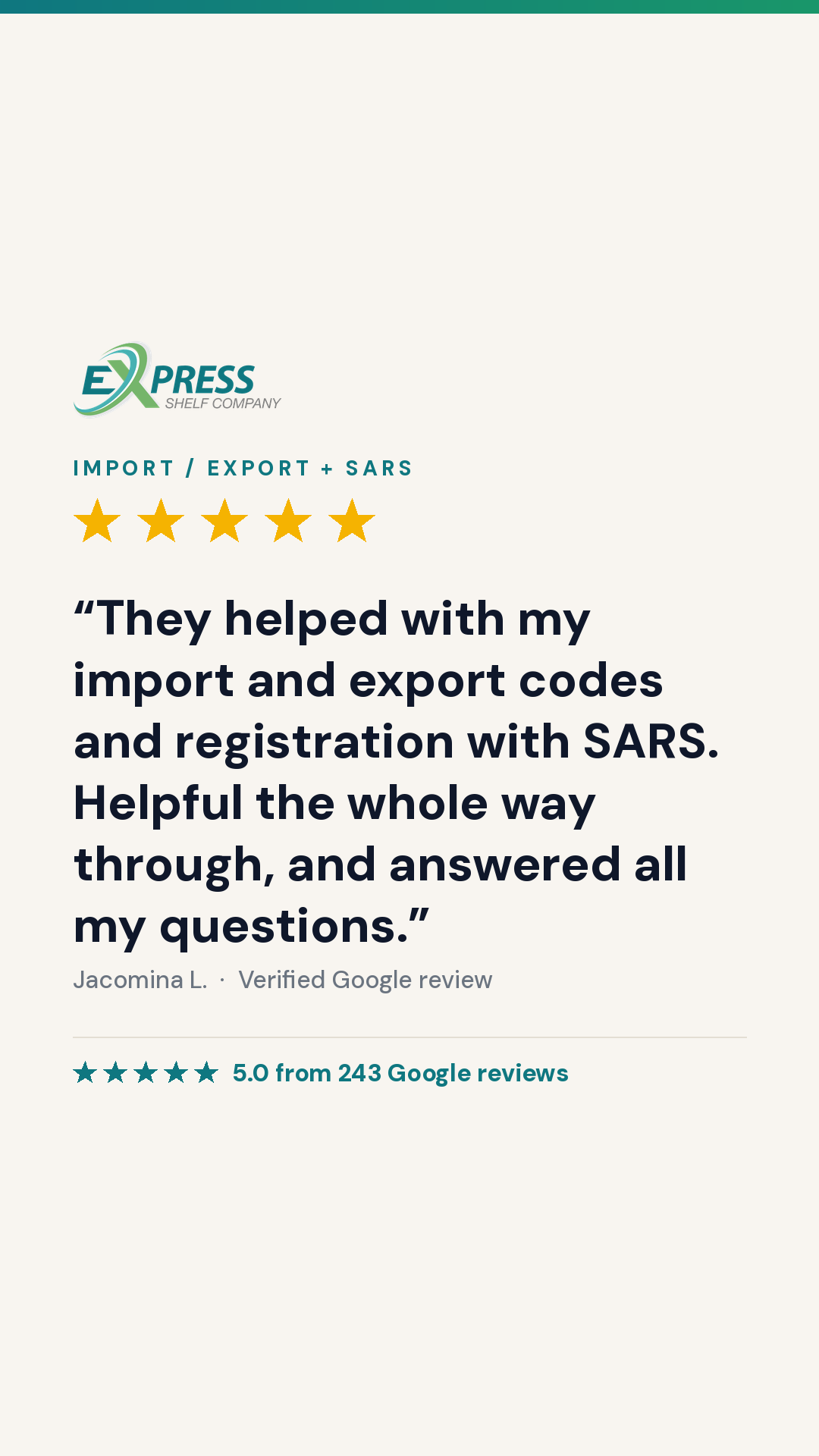 Express Shelf Company Facebook ad: Chat with us