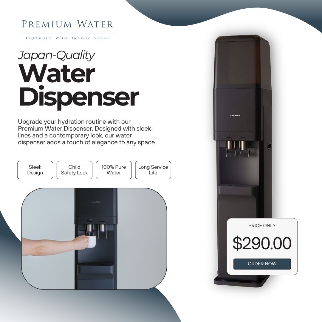 Premium Water SG Facebook ad: PREMIUM WATER Order Form - a Water Dispenser and a Plan