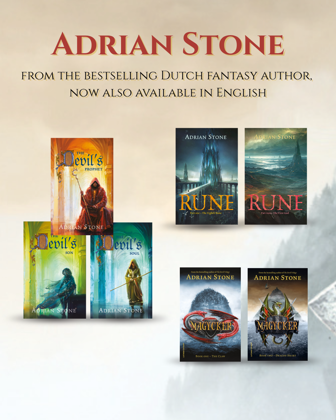 Adrian Stone Facebook ad: Epic Fantasy from Europe!