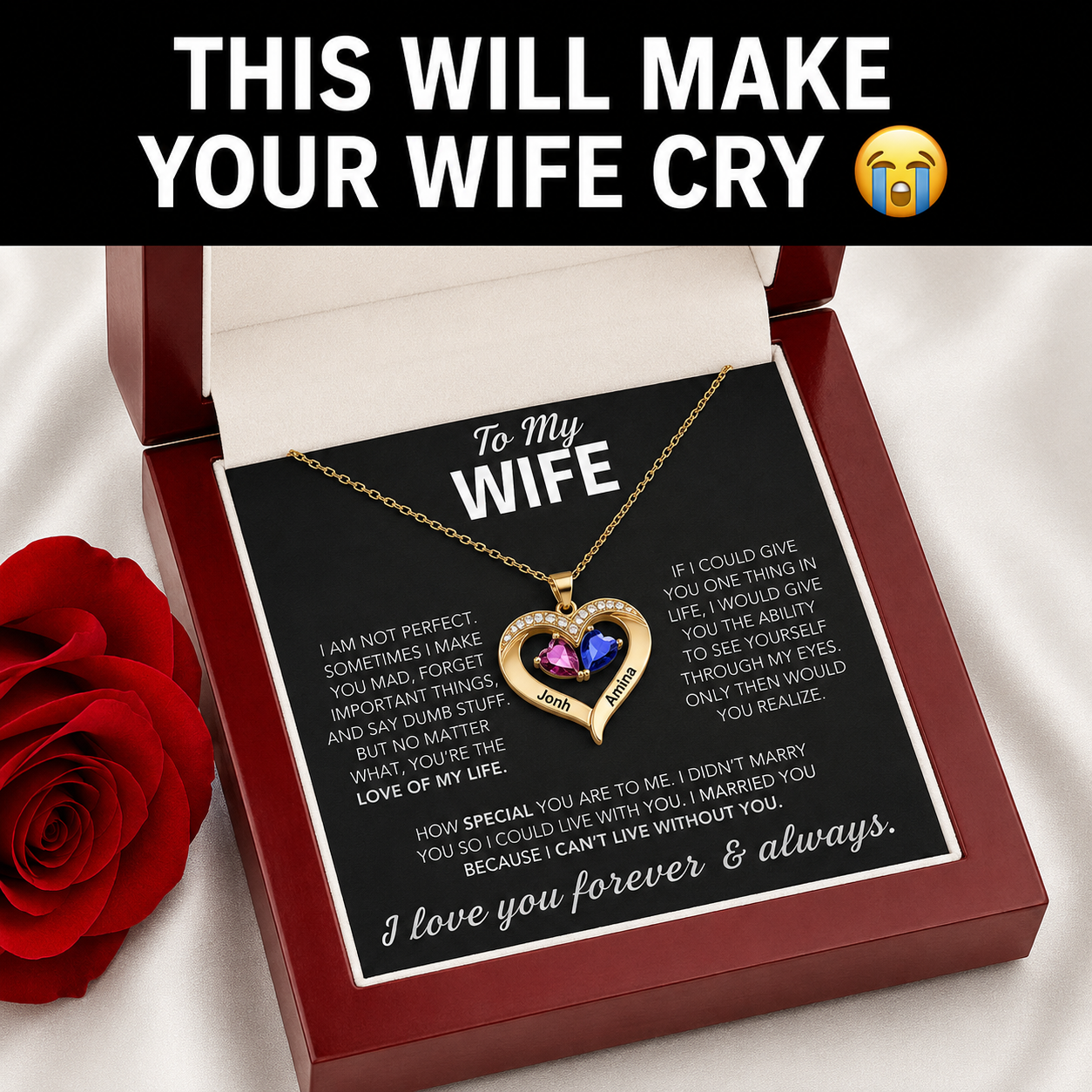 Zirella.co Facebook ad: Make her feel seen and appreciated