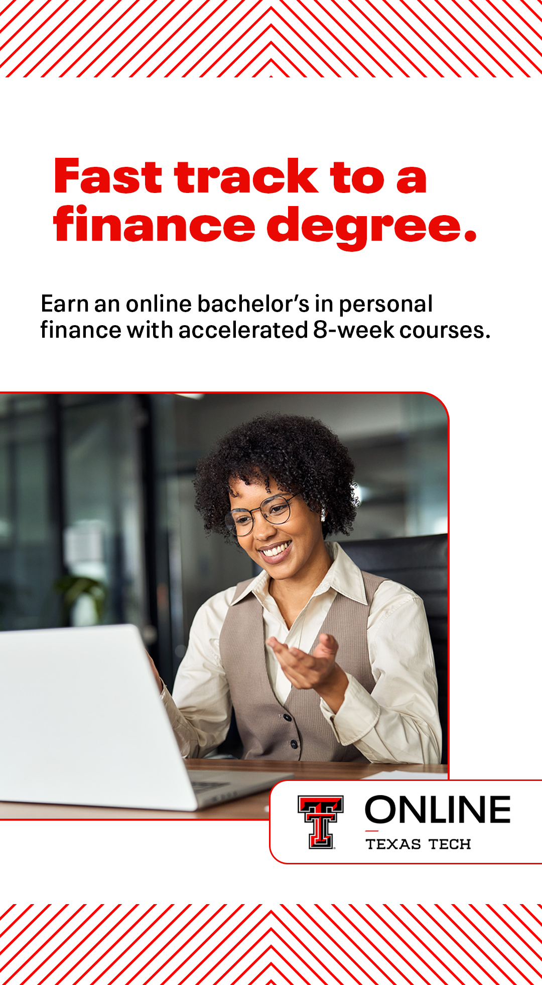 Texas Tech University Online Facebook ad