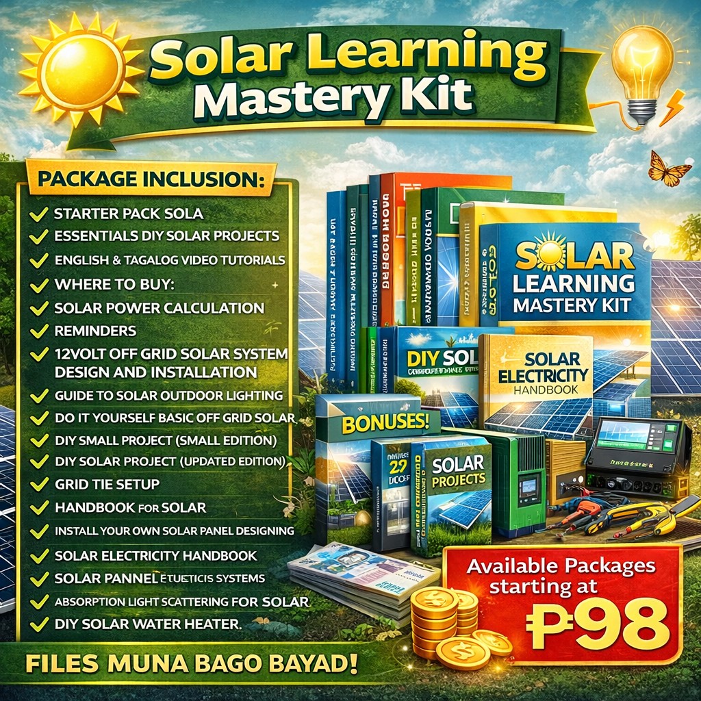 Solar Learning Hub PH Facebook ad: GUSTO MO MATUTO NG SOLAR?