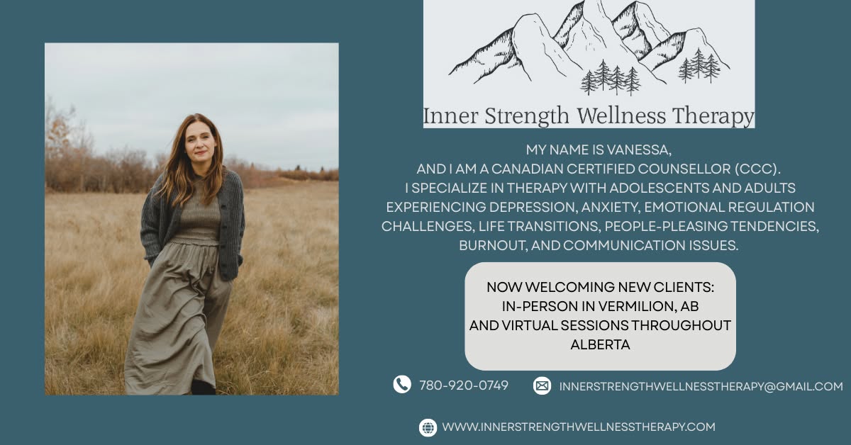 Inner Strength Wellness Facebook ad: Canadian Certified Counsellor CCC