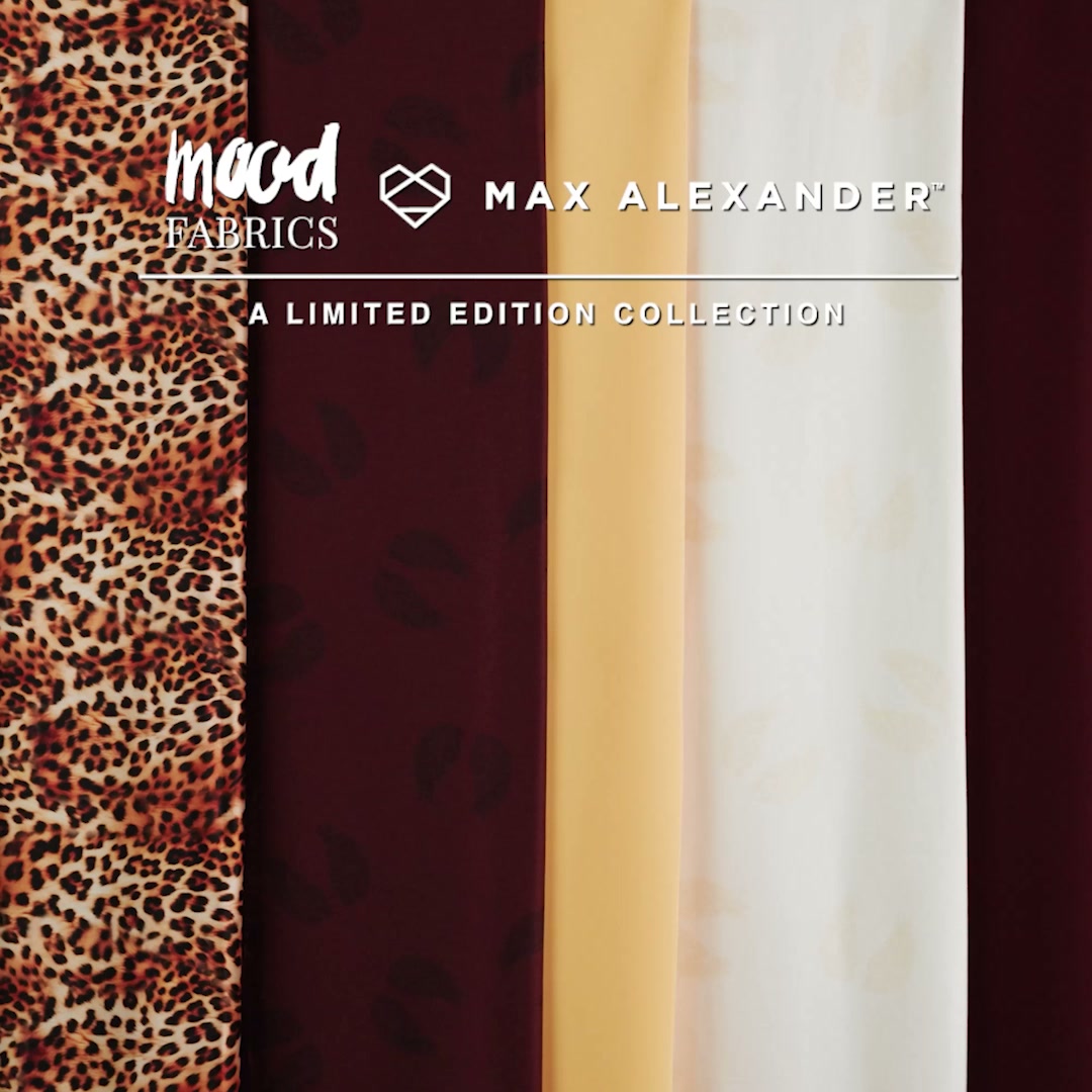 Mood Designer Fabrics Facebook ad: Mood x Max Is Here