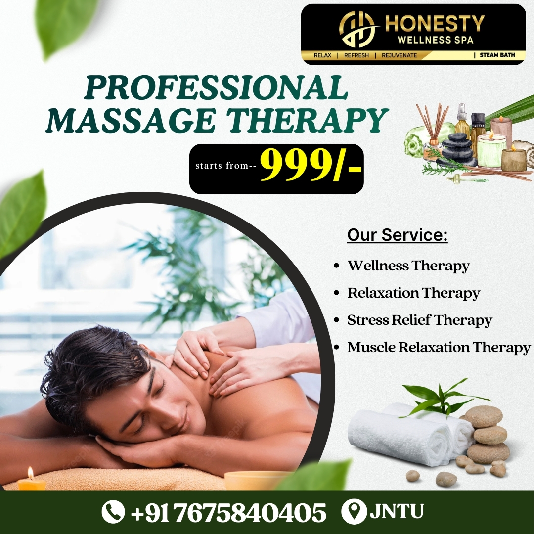 Honesty Wellness Spa Facebook ad: Wellness therapy starting from ₹999 only