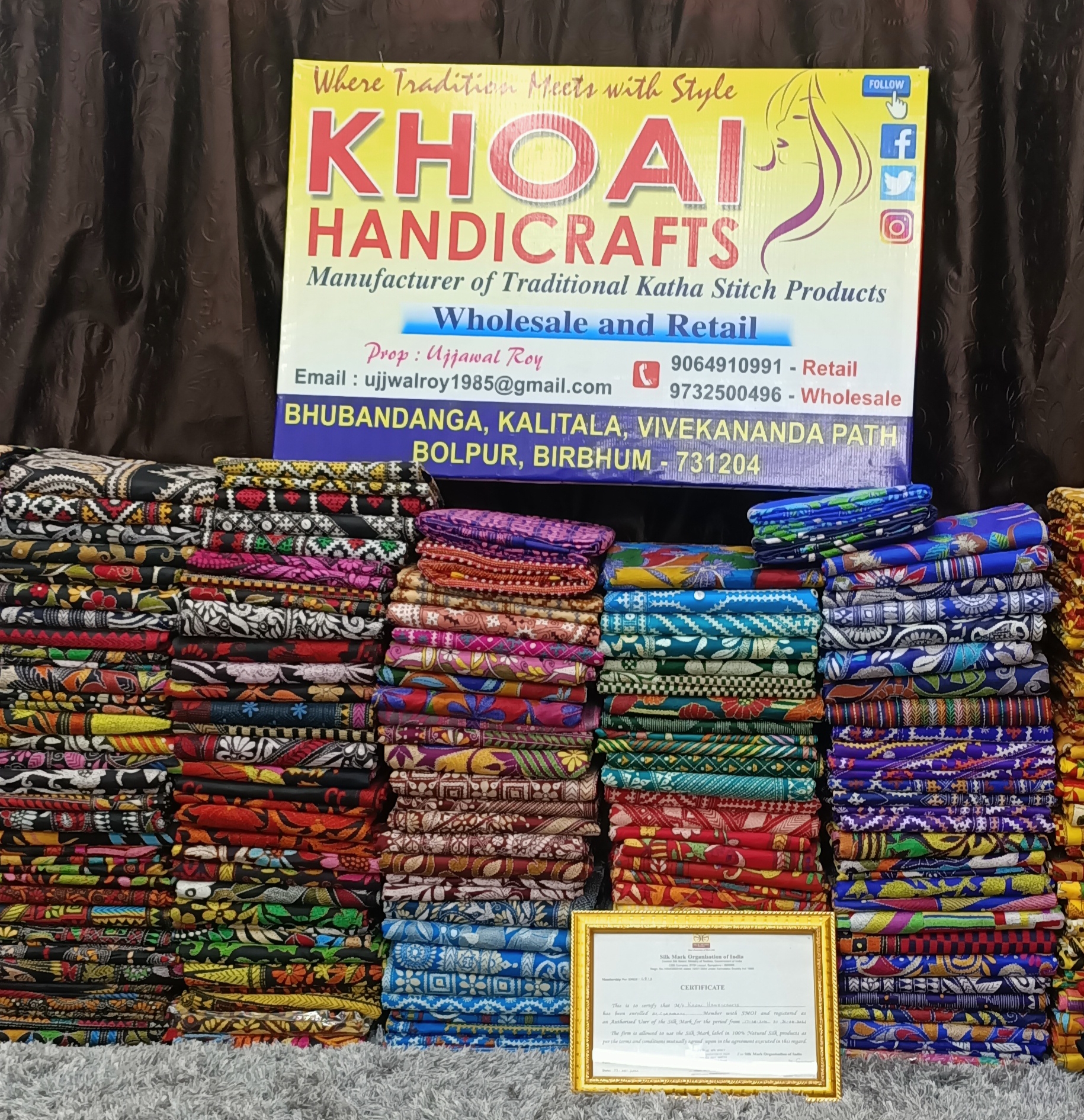 Khoai Handicrafts Facebook ad: Where tradition of Kantha stitch is getting mixed…