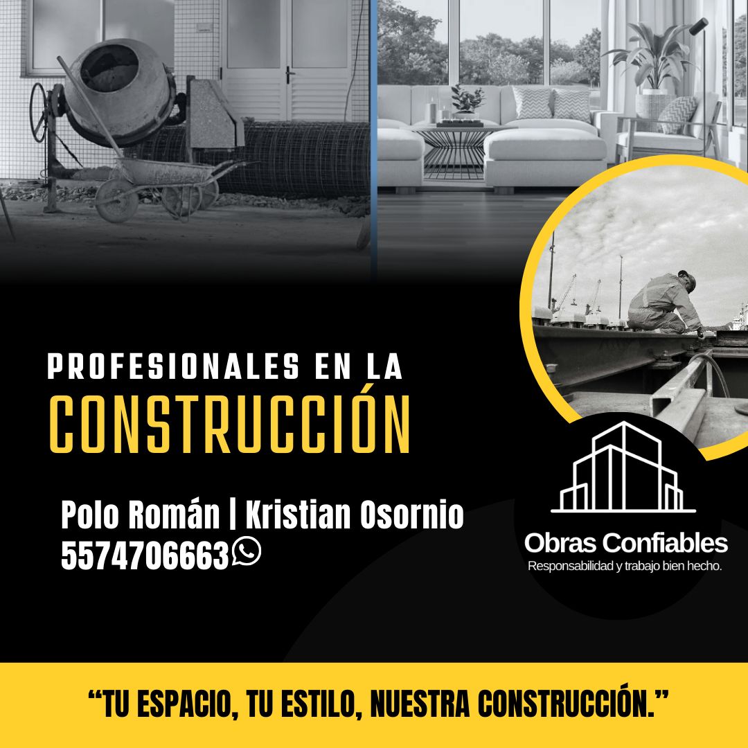 Obras Confiables Facebook ad: Constructores profesionales a tu servicio.