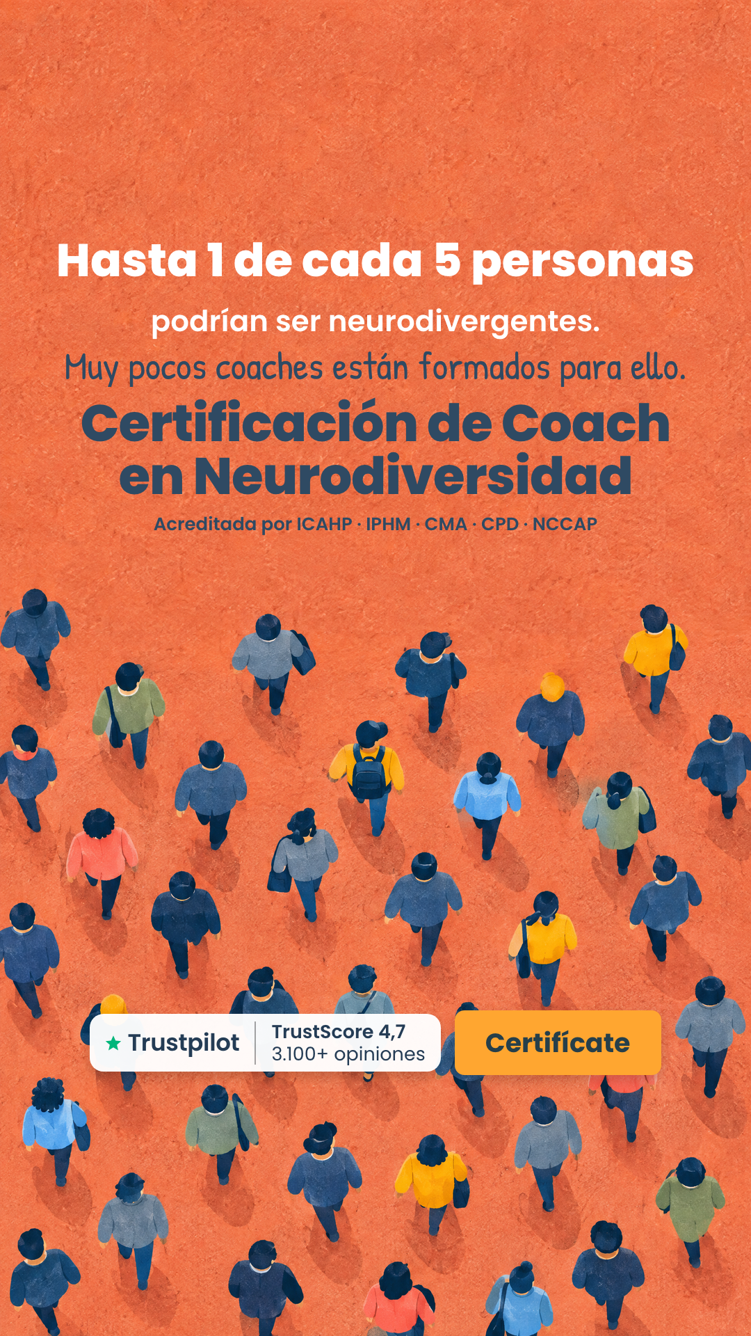 Efficient Coach Facebook ad: Consigue tu certificación en solo 40 horas