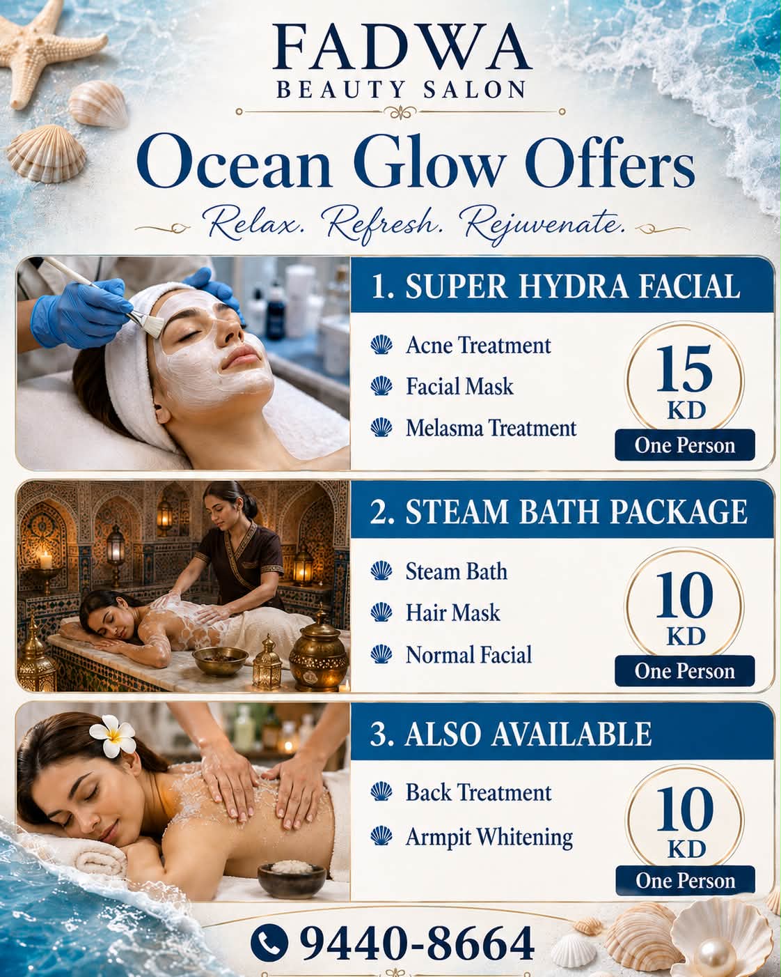 Fadwa Beauty Home Service Facebook ad: BACK TO SCHOOL, BRING YOUR BESTIE!