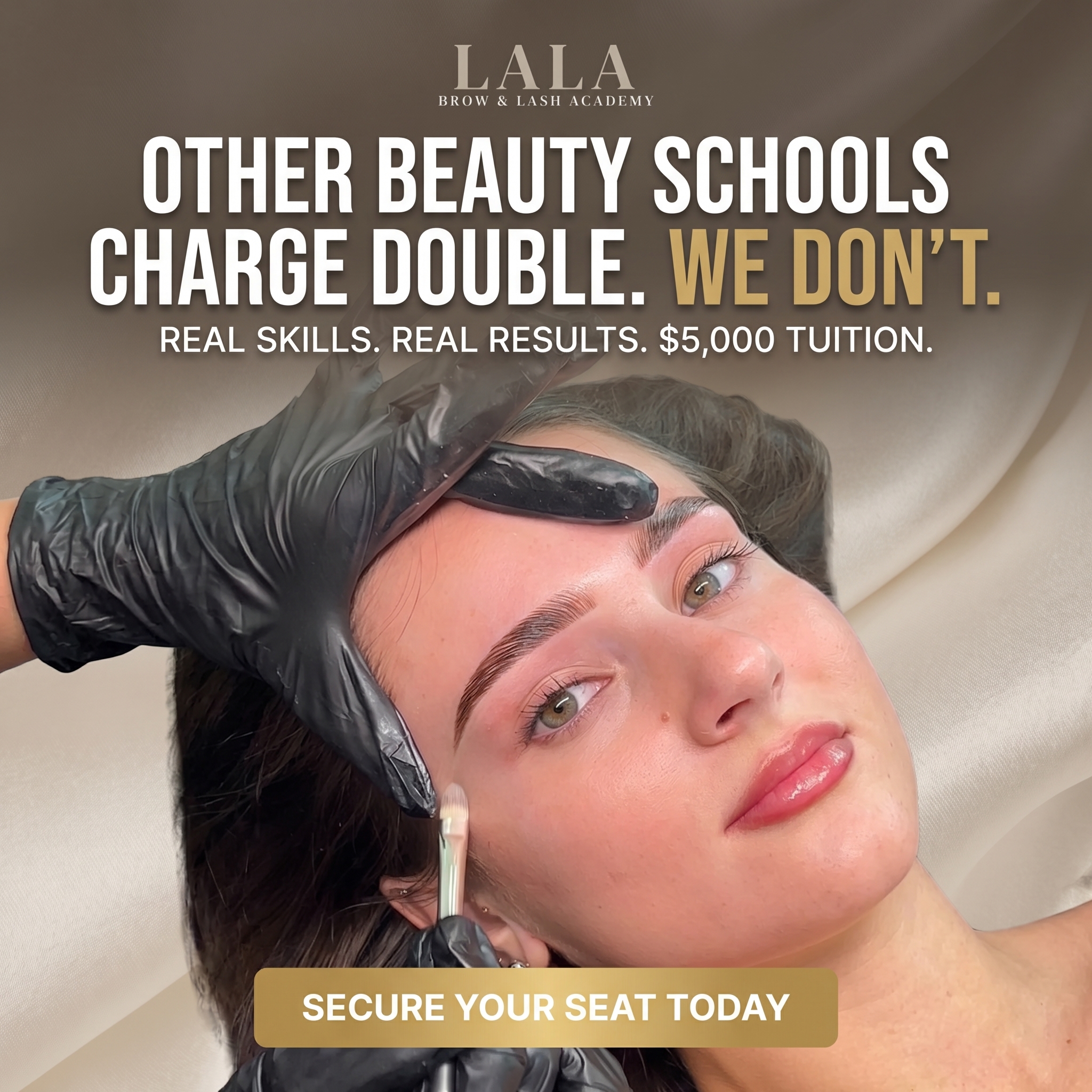 LALA BROWS Facebook ad: Lash Licensing School Opens June 2026