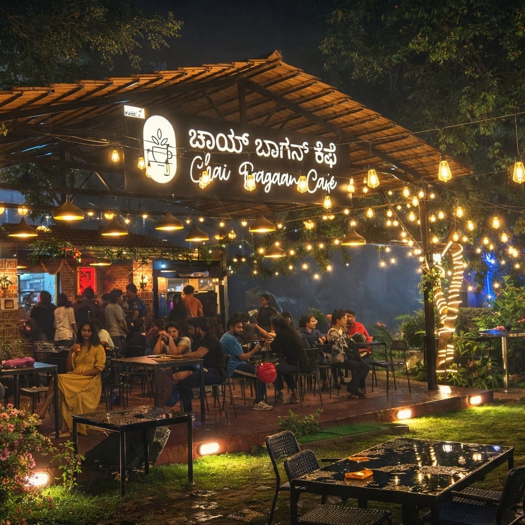 Chai Bagaan Cafe Facebook ad: Vegetarian Food Lovers, Your Paradise Awaits in Whitefield!