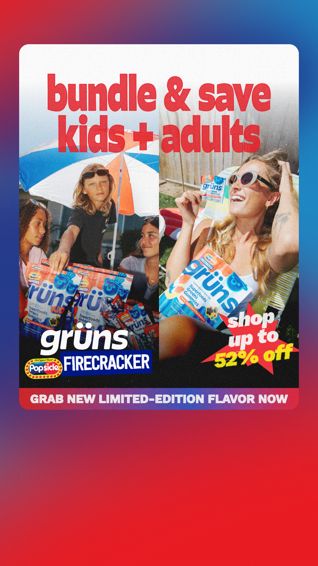 Grüns Kids Facebook ad