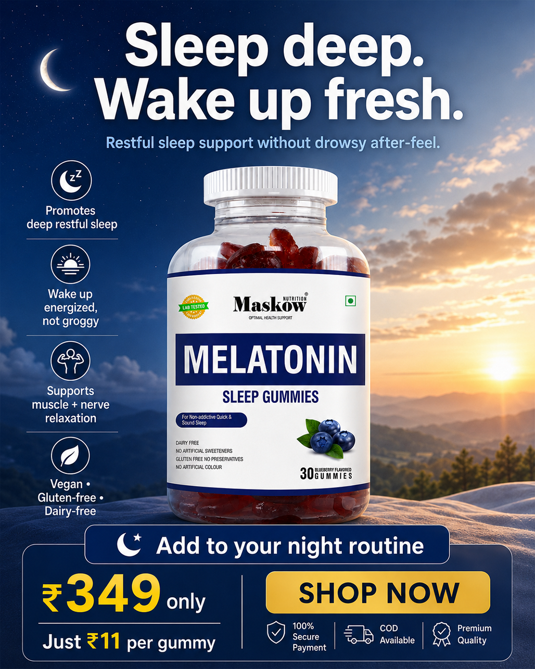 Maskow Gummies Facebook ad