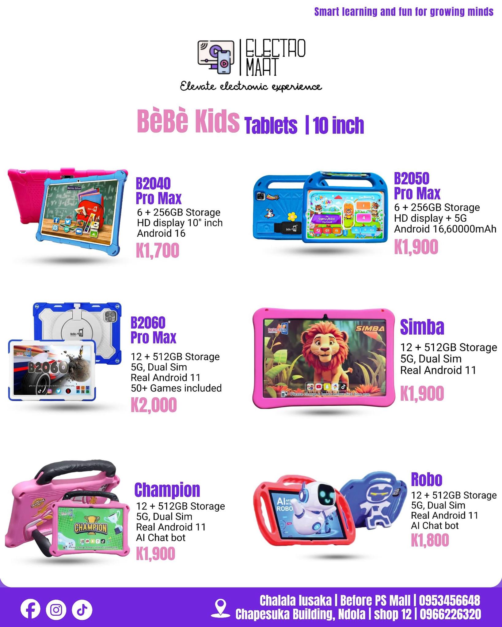 Electro Mart ZM Facebook ad: Tech for the Whole Family!