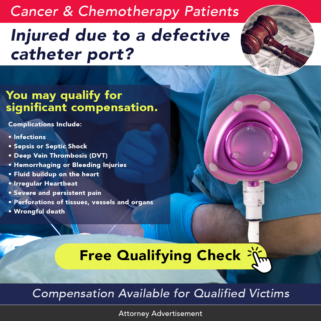 Bard PowerPort Catheter Helpline Facebook ad: Victims: Injured from Implanted Port Catheter?