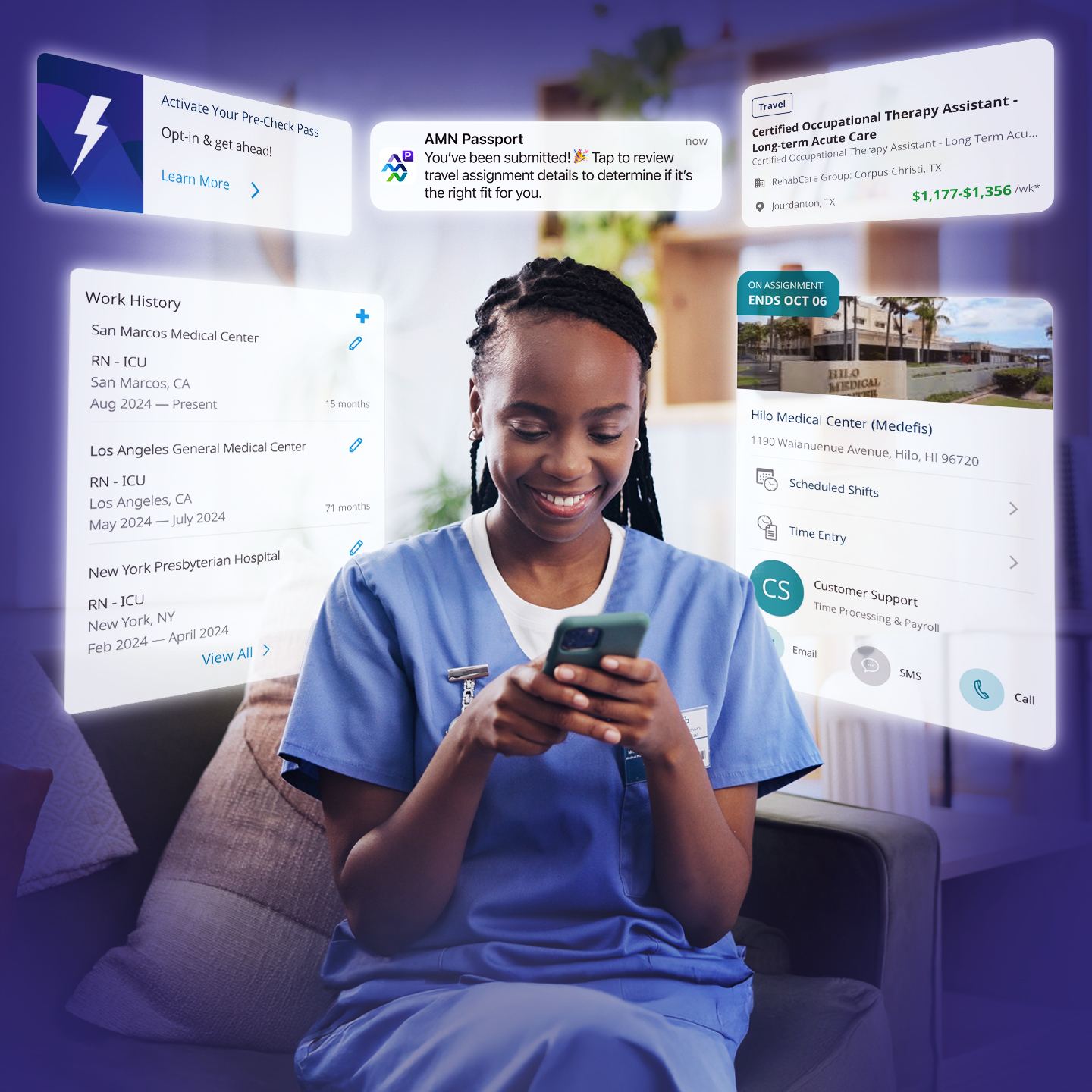 AMN Healthcare Facebook ad