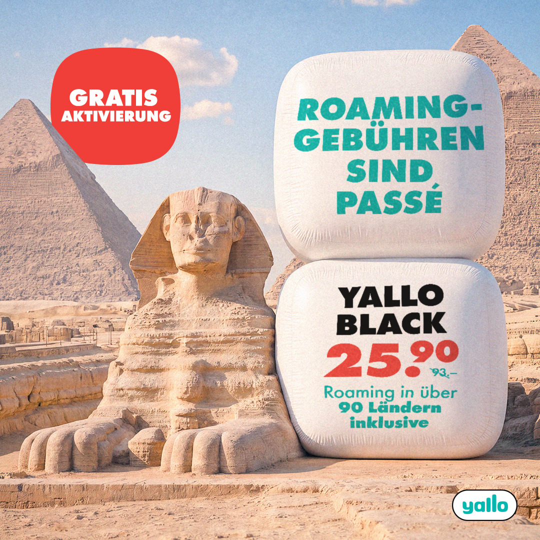 yallo Facebook ad: 72% lebenslanger Rabatt